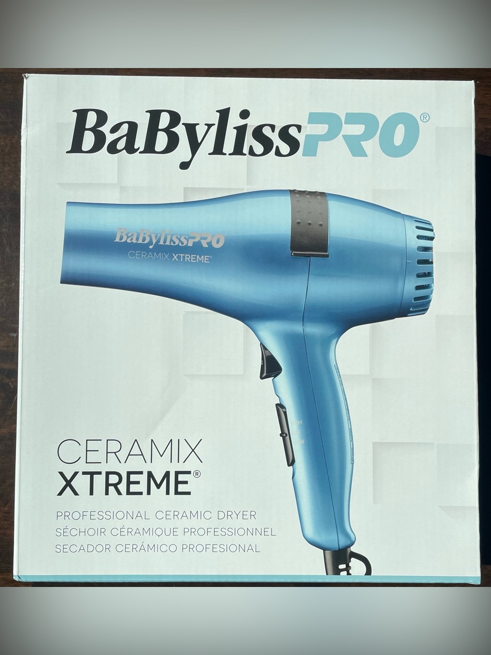 BaByliss PRO Ceramix Xtreme Hair Dryer Ceramic Professional Salon Light Blue NEW